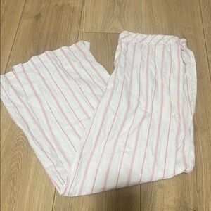 Old Navy Pink and White Striped Pajama Pants